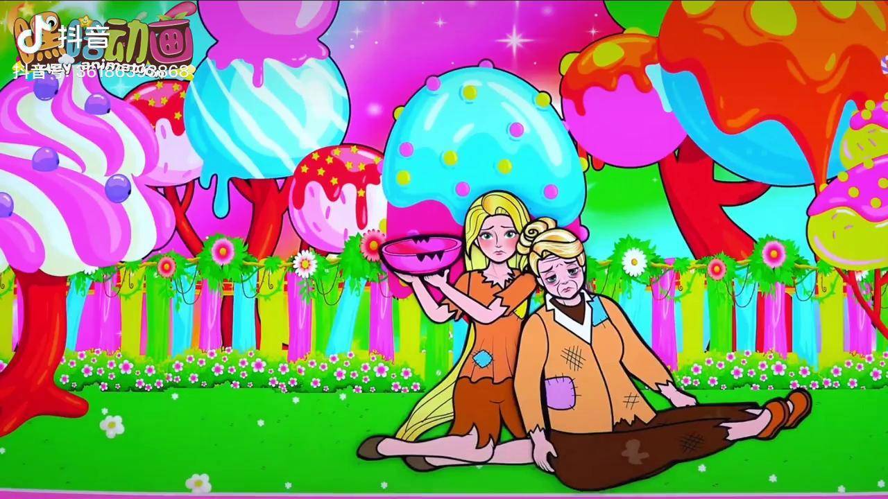 纸娃娃动画小女孩悉心照顾生病的奶奶非常感人定格动画芭比娃娃动画
