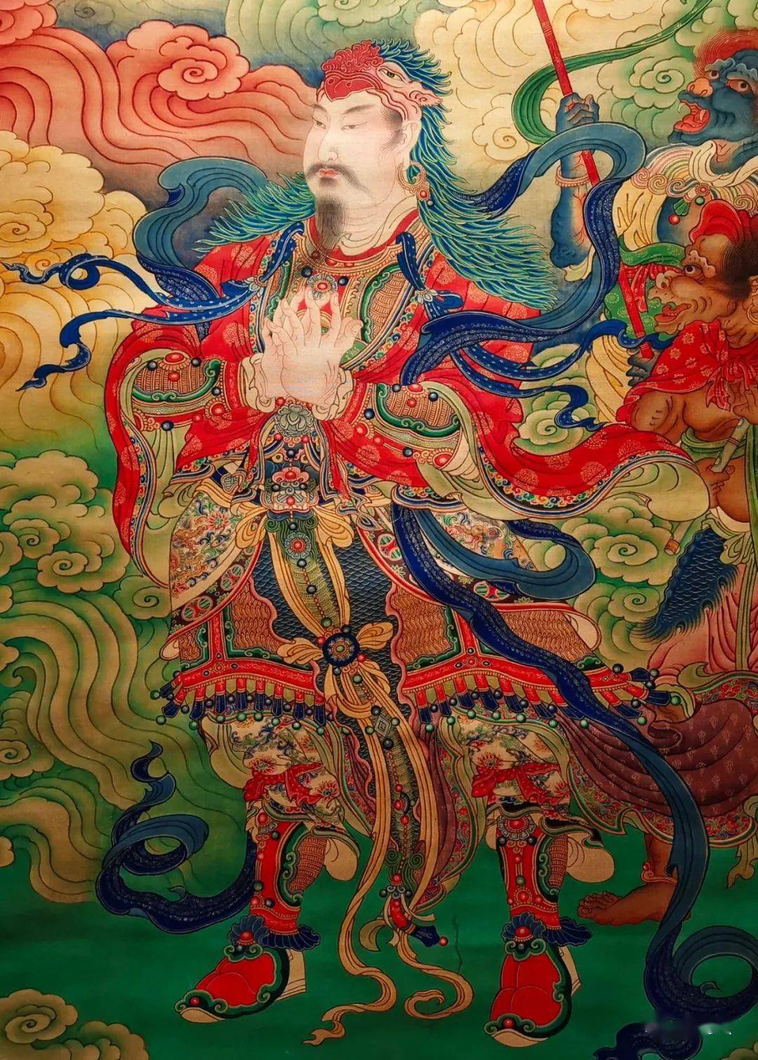 庄严万象中国水陆画艺术精品展首博下篇花脚大仙分享