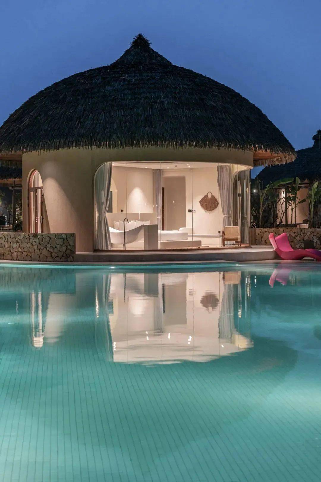 广西崇左在野宿集独栋野奢villa别墅竹筏下午茶篝火电影spa