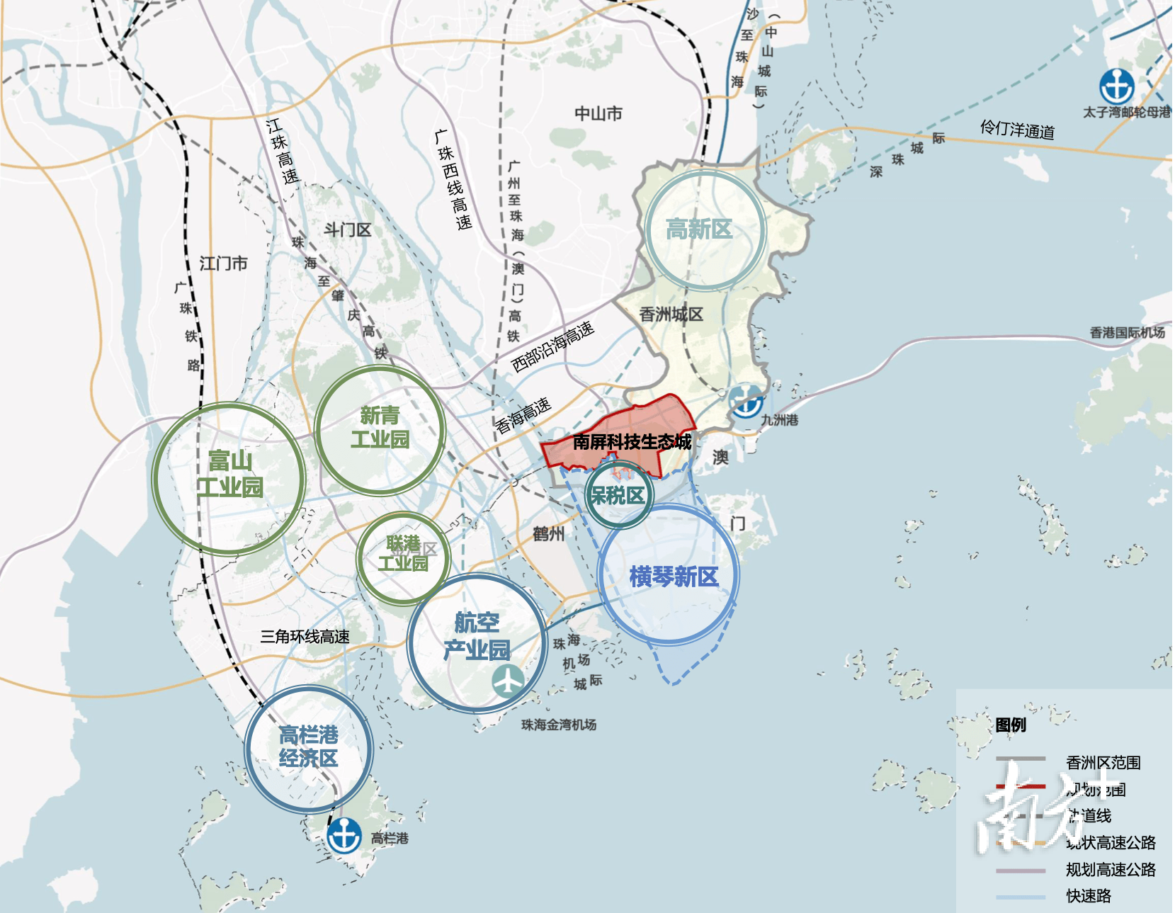 珠海城市之心规划图图片