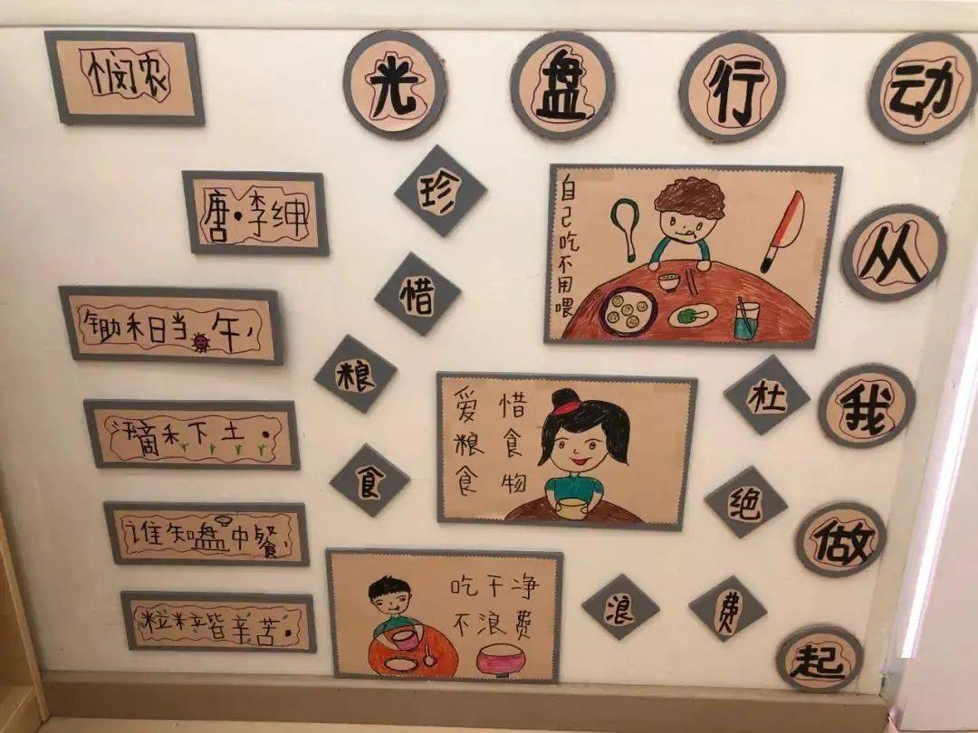 幼儿园光盘行动环创