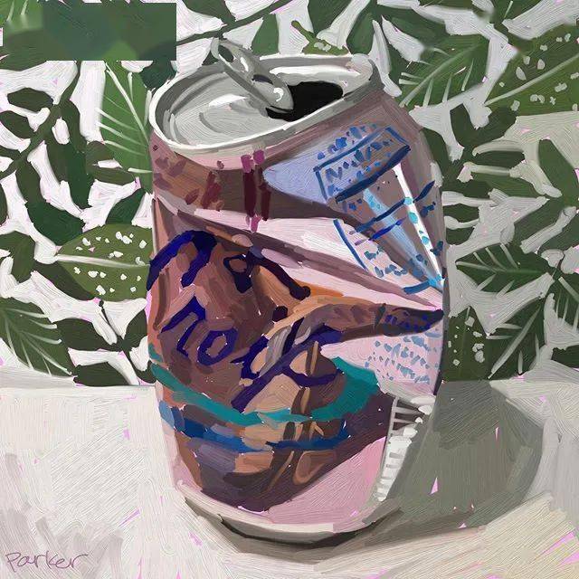 概括笔触teddiparker笔下超有质感的静物画