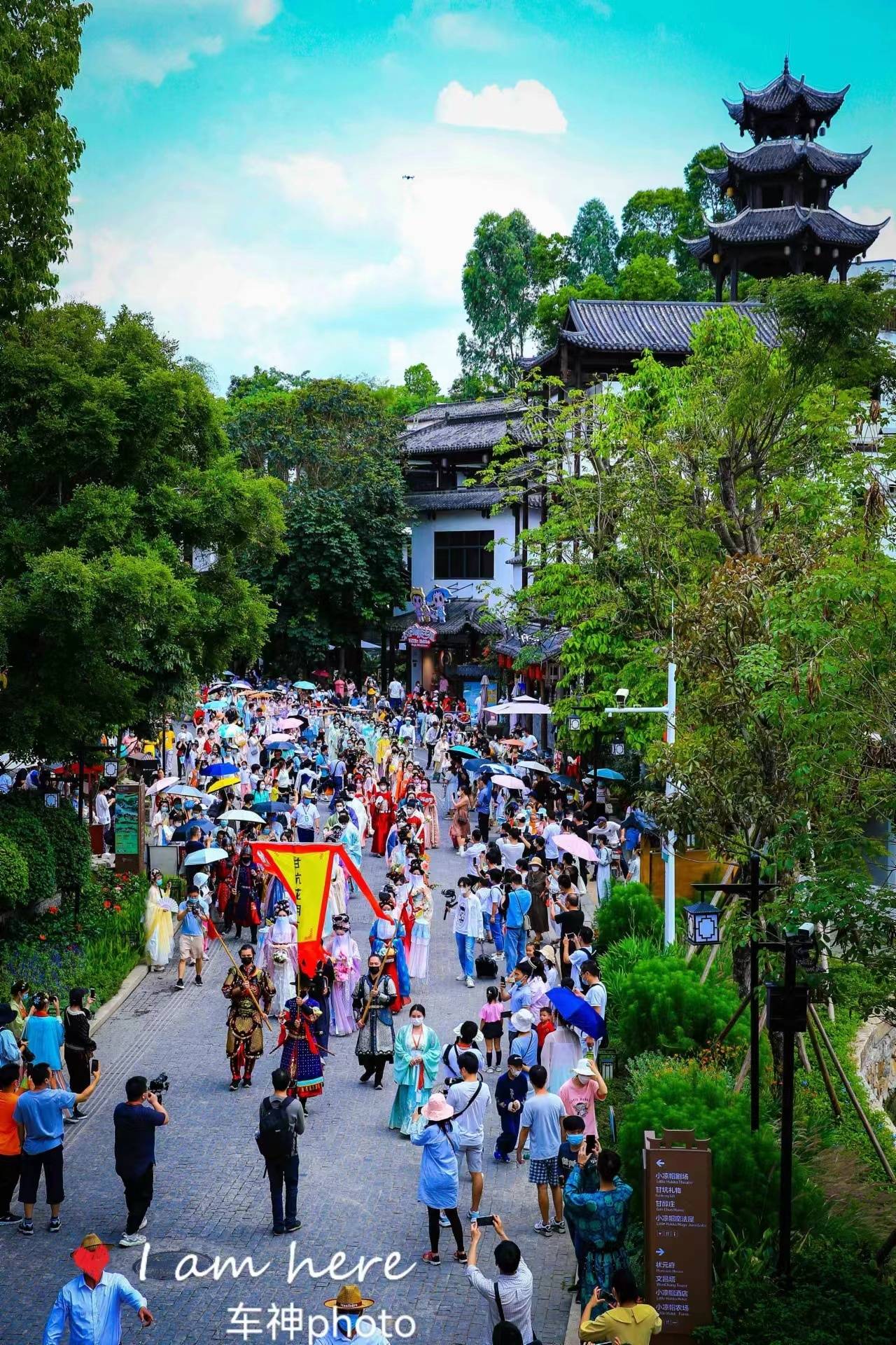 着汉服赏春景逛农场甘坑古镇春日花朝节惊艳举行