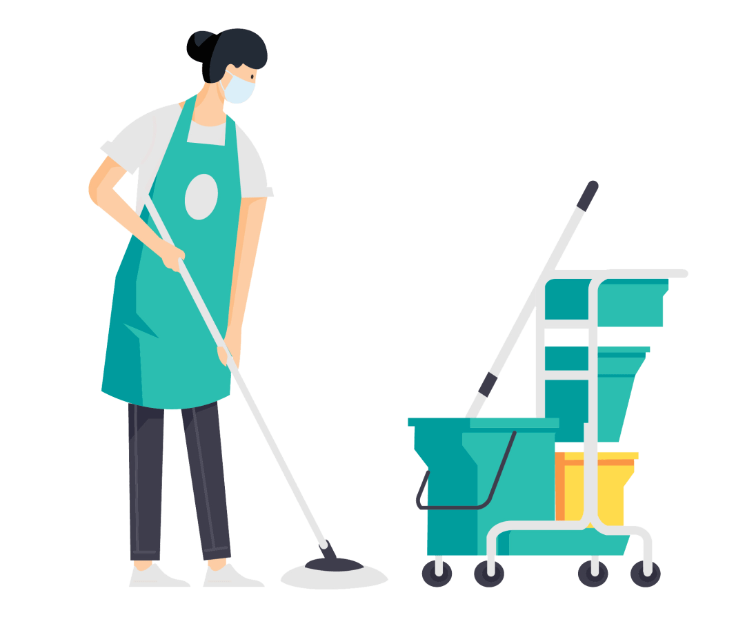 6.每日保洁工作结束后,及时对抹布,喷壶等清洁工具进行清洗消毒处理.