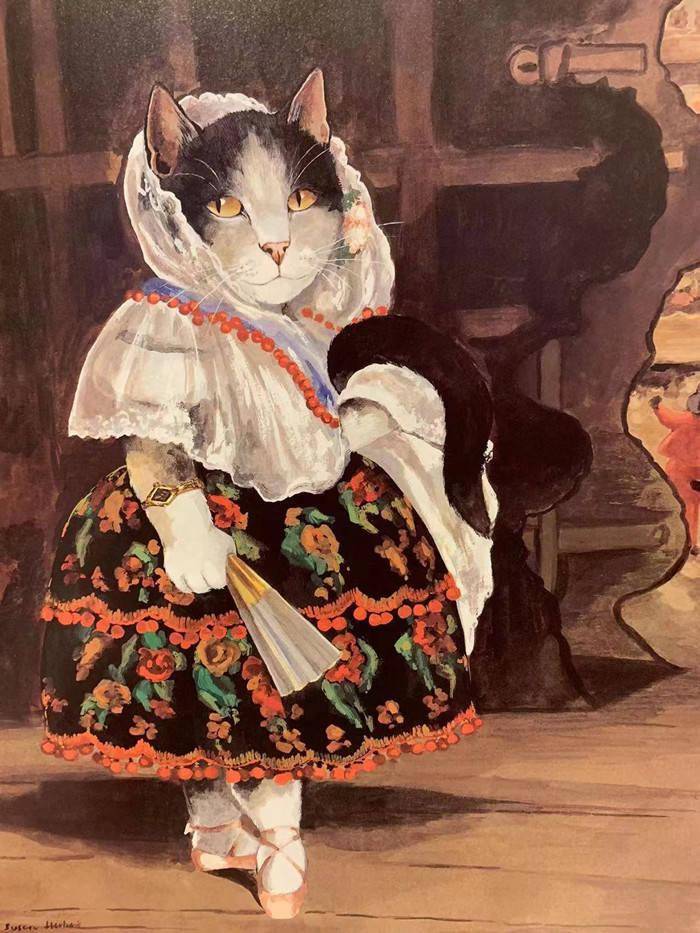 醉美插画书之十三印象派猫