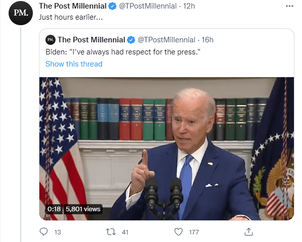 拜登吐槽媒体从来不问合适的问题,被共和党发到网上_白宫_美国_特朗普