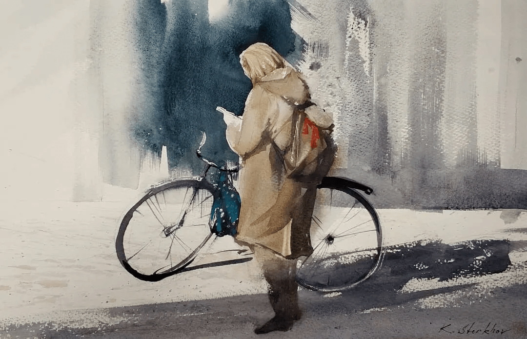 人物水彩速写,惟妙惟肖!_版权_作品_图文