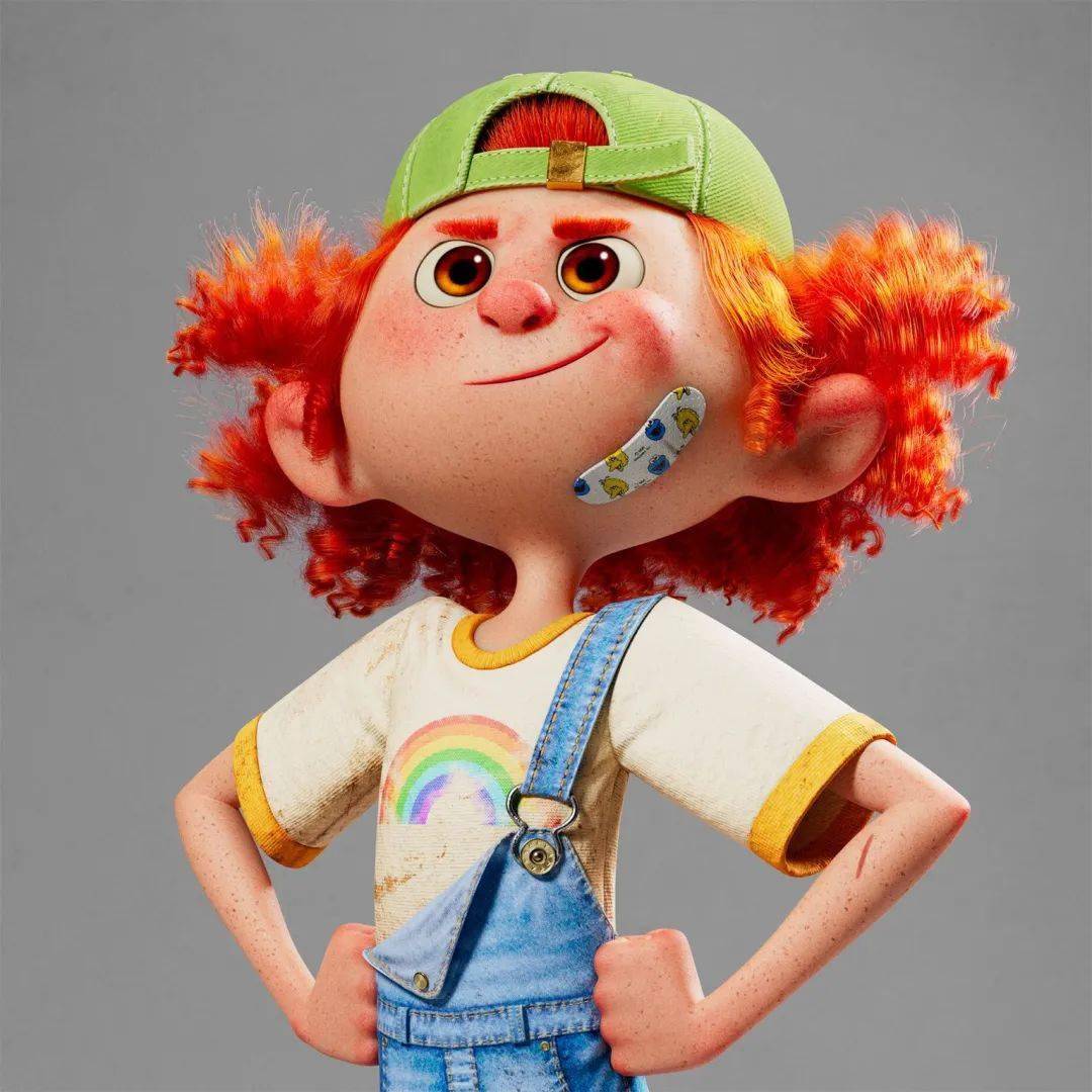 3d动漫角色插画超可爱哟