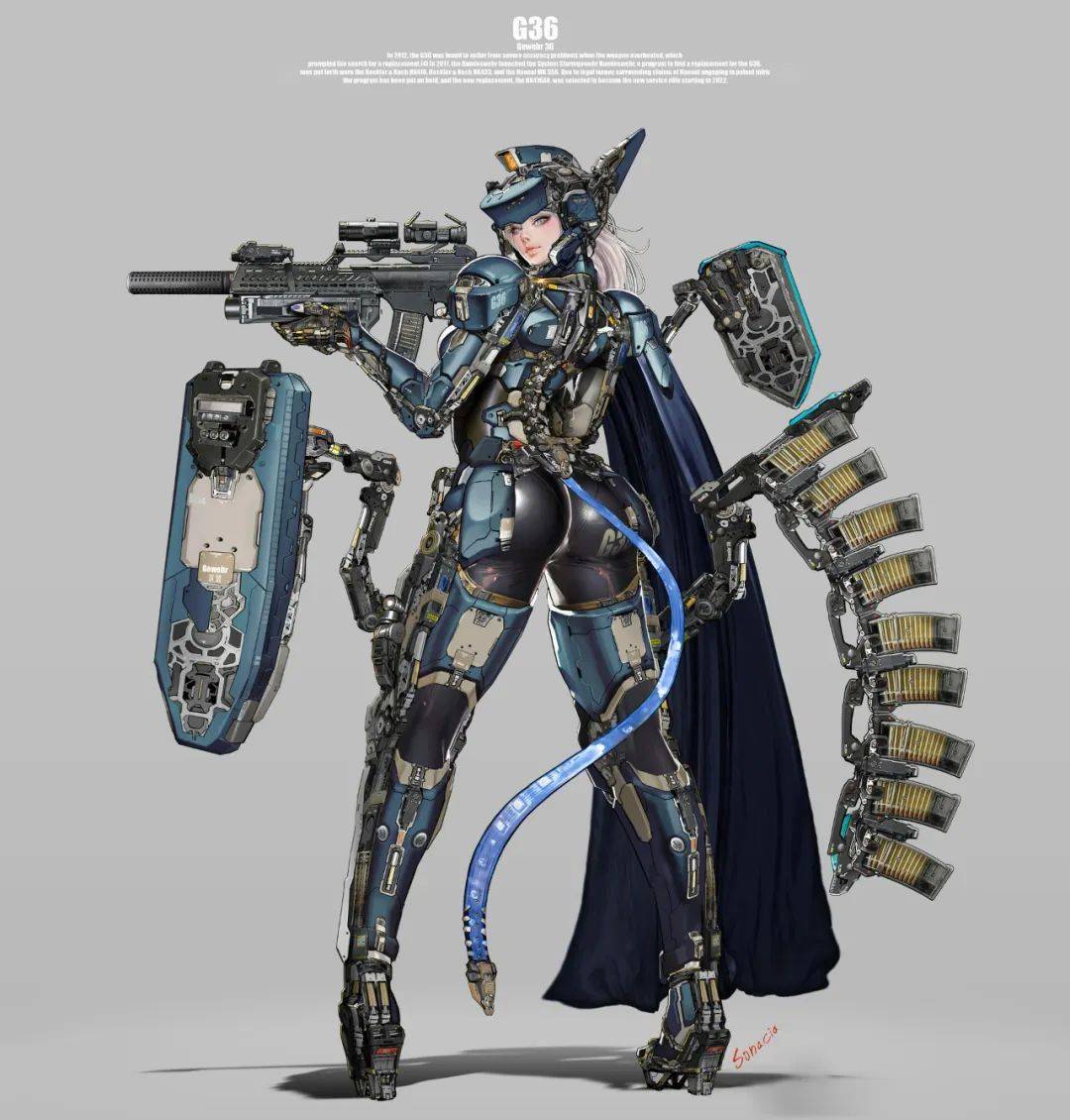 半妖半媚半写实这波直男猛女的终极浪漫人体机甲强者