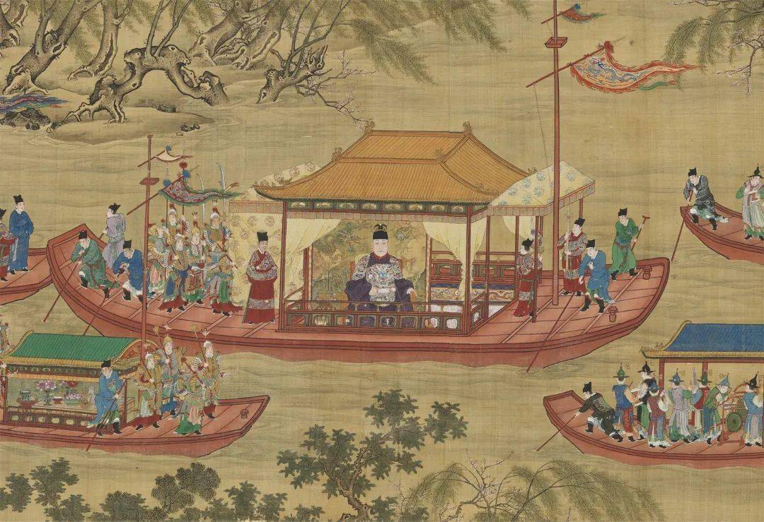 《入跸图》中坐着船的皇帝《入跸图》中的西直桥中国古代宫廷有专门