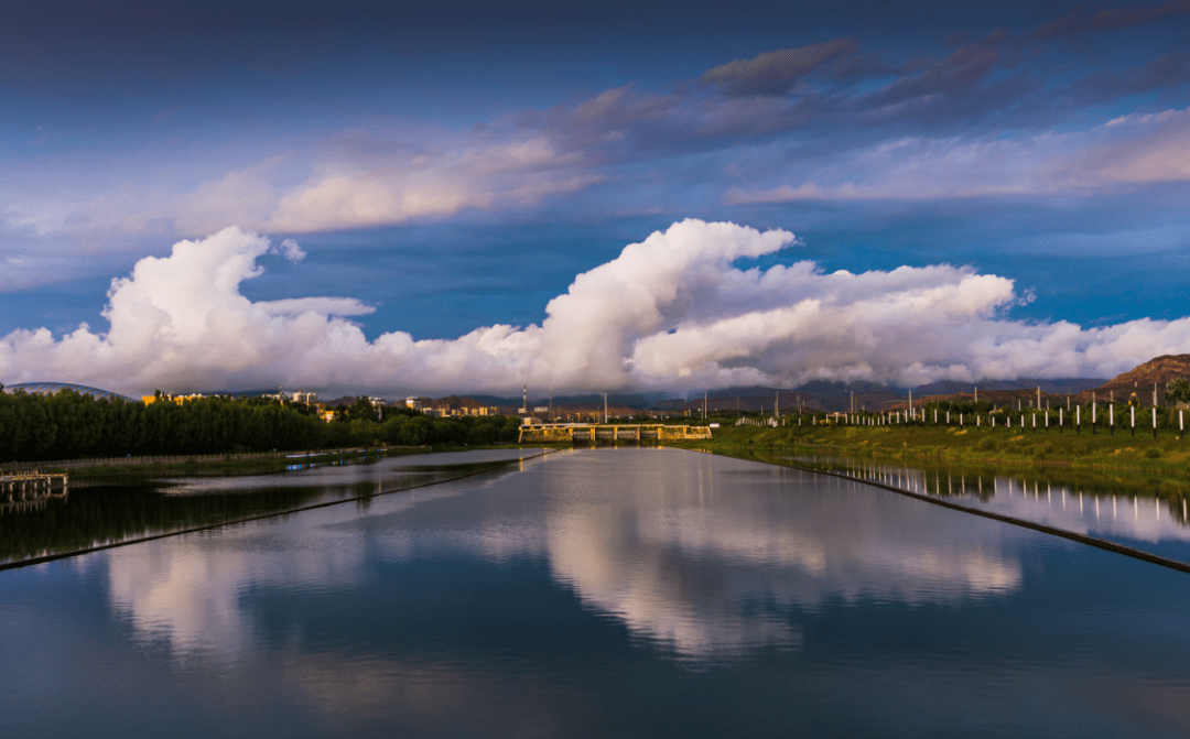 乌海湖美景图片