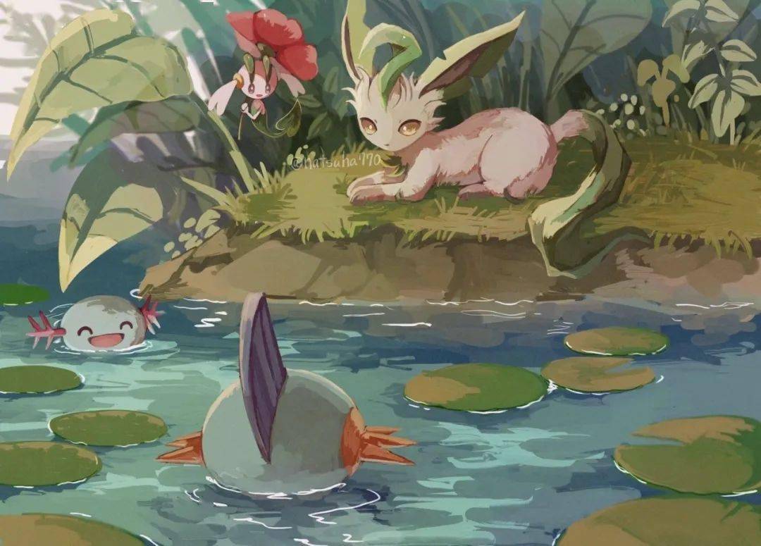 图集一组超唯美的宝可梦同人图