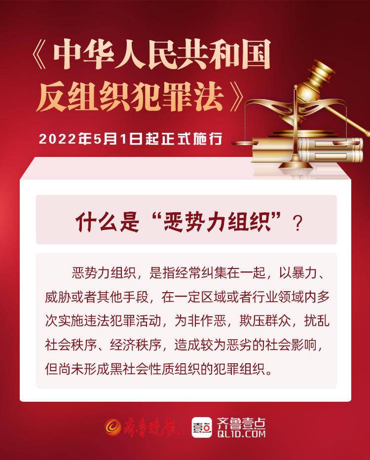 有组织犯罪恶势力组织带你快速了解反有组织犯罪法