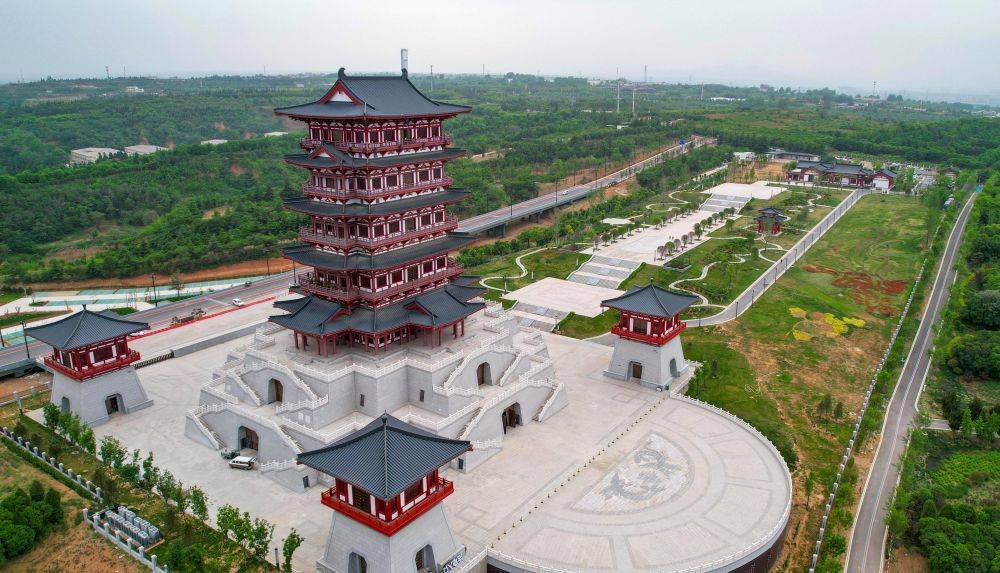 全球连线丨打卡洛阳牡丹阁,感受牡丹文化_景区_建筑_展览