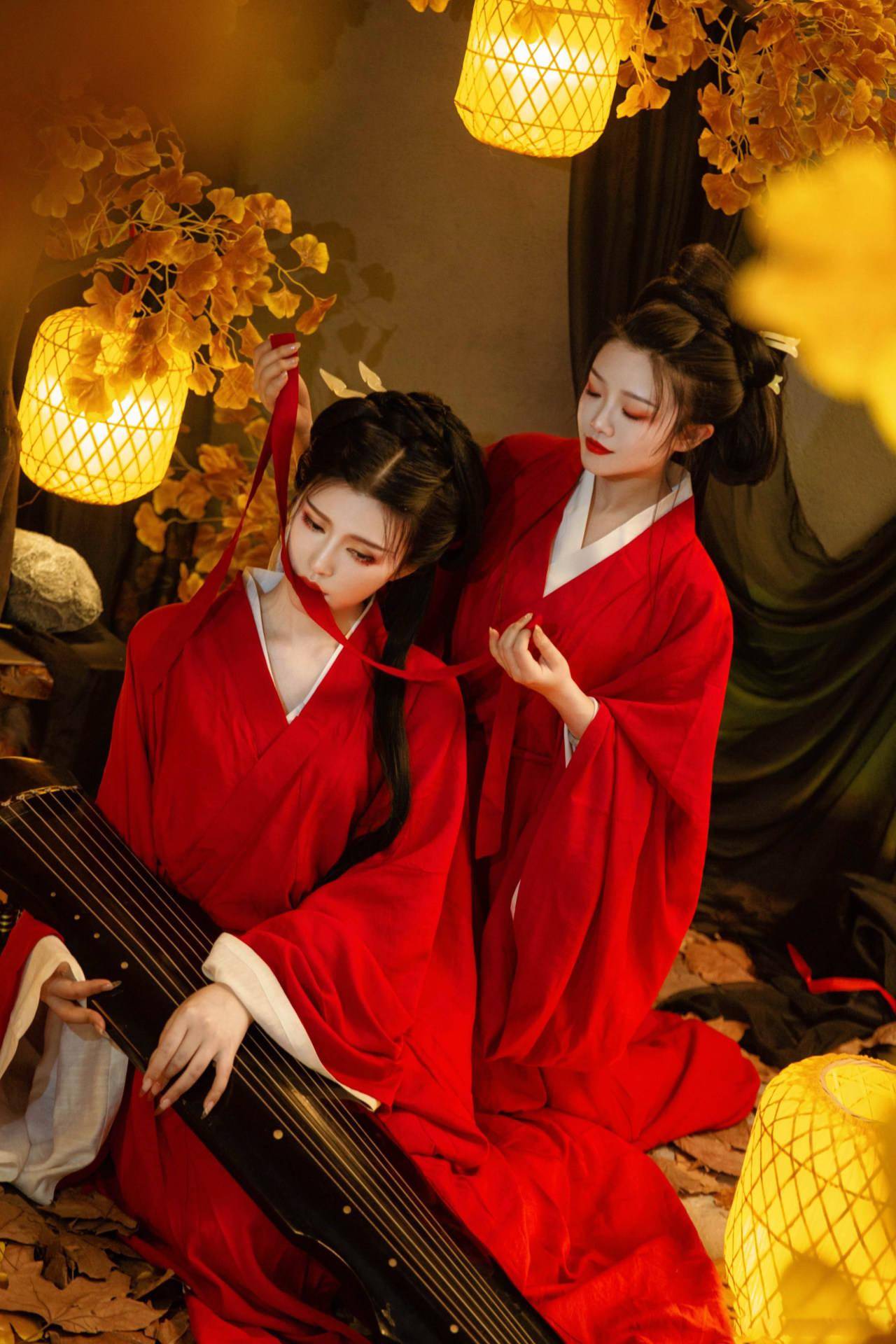 绝美汉服姐妹写真