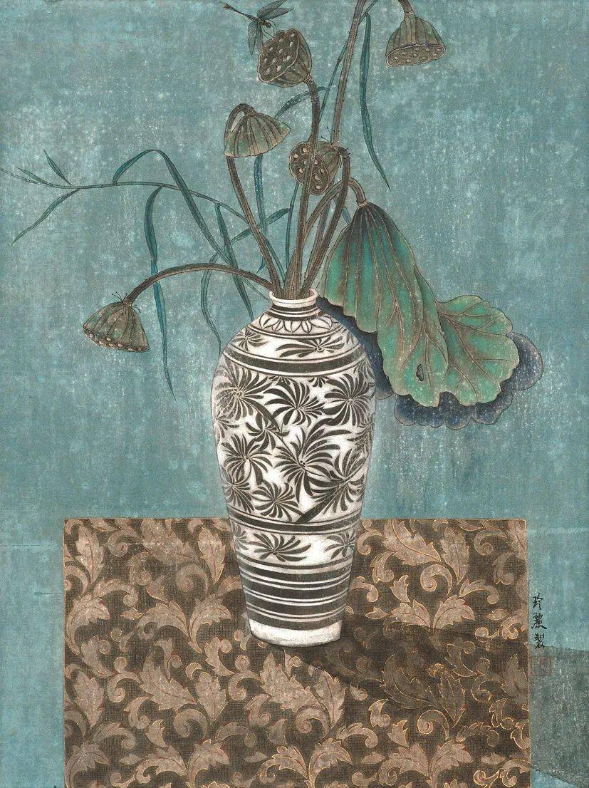 淡雅恬静,温润素朴|张玲丽的瓷画世界_美术家协会_作品集_瓷瓶