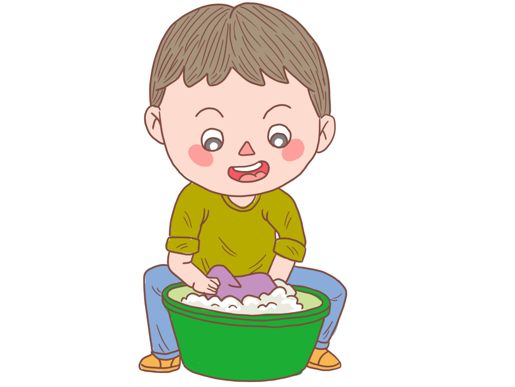 洗衣,除草小能手劳动最光荣!