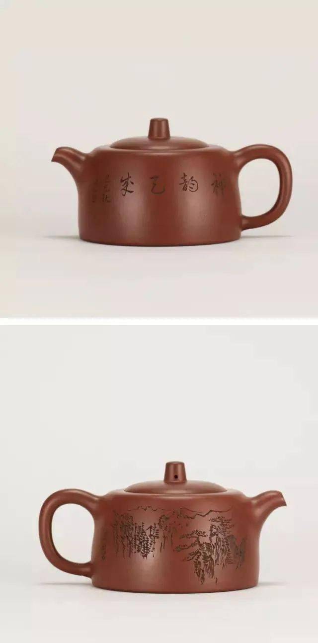 当代也有三位书画家与紫砂宗师顾景舟合作,留下三把绝世井栏壶