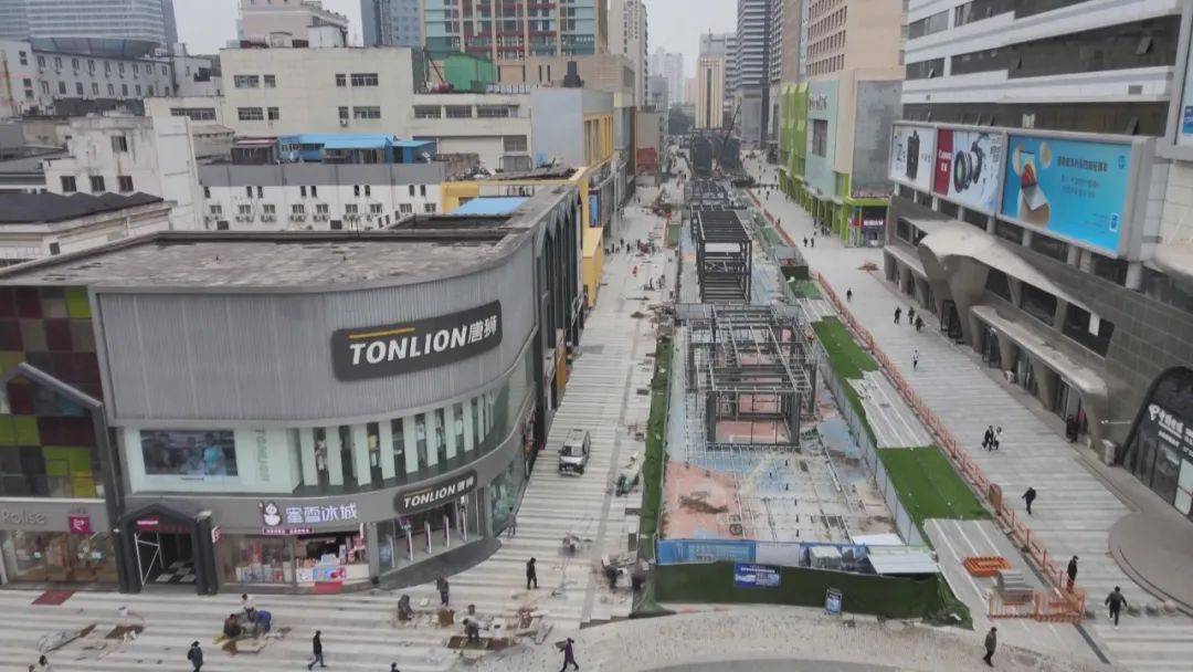 城市更新进行时石家庄探访民族路湾里步行街改造提升进展
