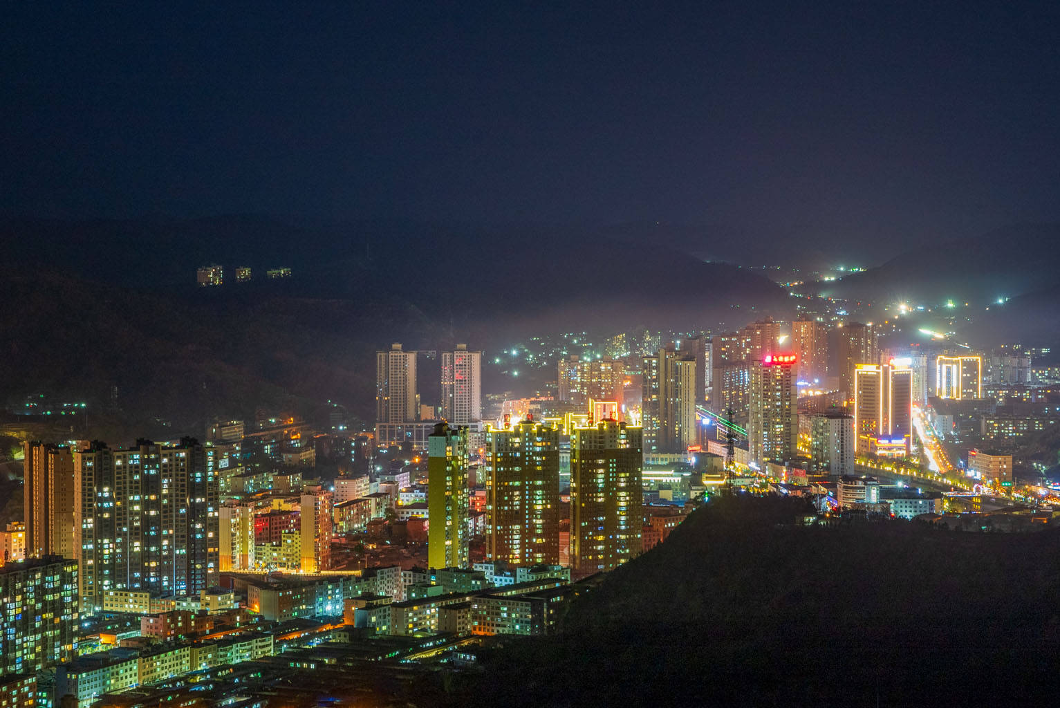 我们的新时代子长夜景组图