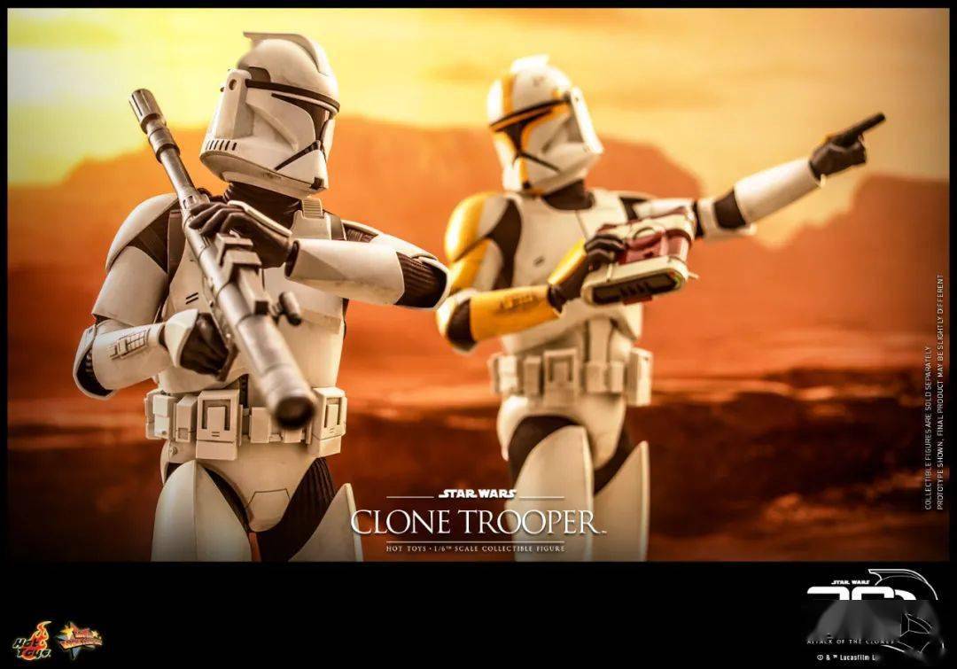 hottoys ht 1/6 mms647星战前传二 克隆人的进攻 克隆人士兵