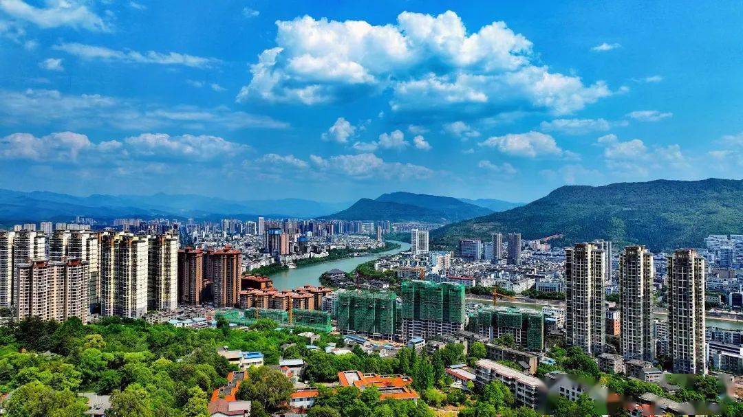 这里是利州丨空中鸟瞰美丽广元