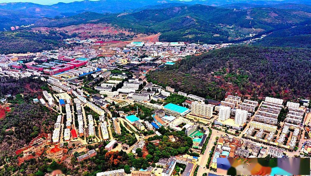 航拍云南昆明海口镇螳螂川源头川字闸