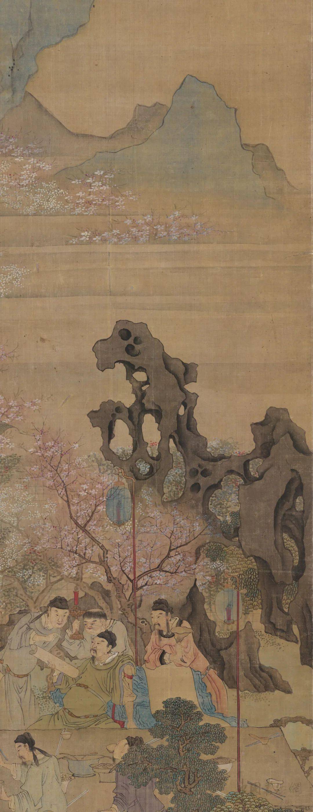 赏画吕焕成春夜宴桃李园图