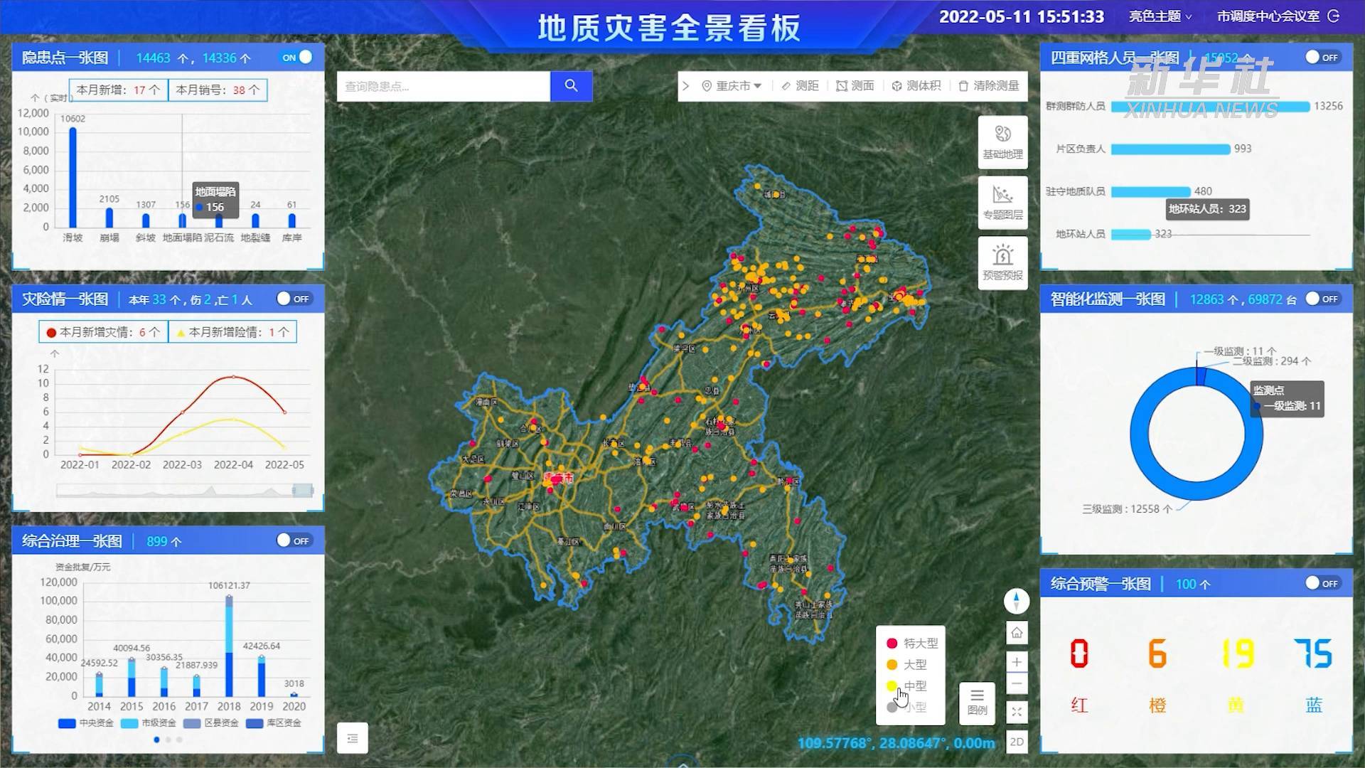 地灾点尽在掌控 黑科技助力地质灾害监测预警_于晓苏_重庆_章林