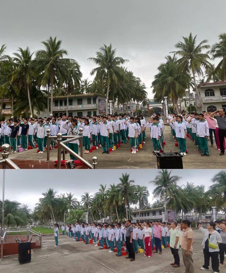 珍爱生命远离毒品琼海市朝阳中学开展禁毒宣誓签名活动