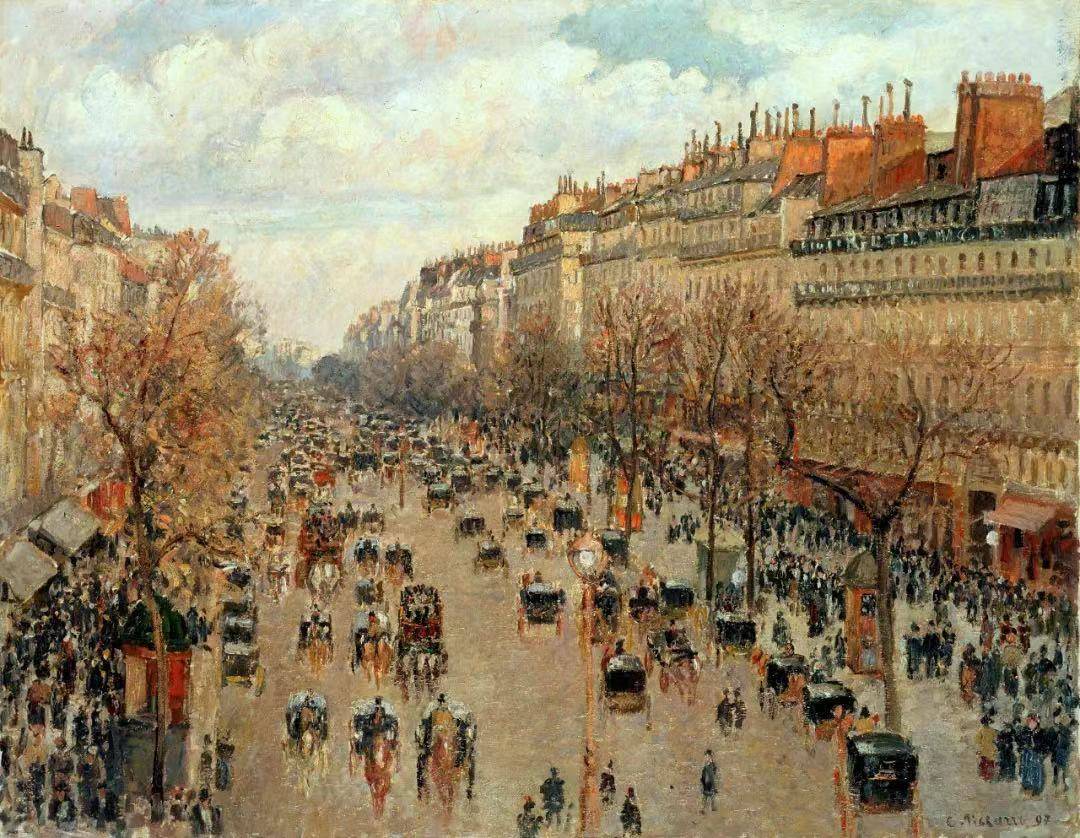 19世纪的巴黎街头然而对于波德莱尔本身,我们却知之甚少