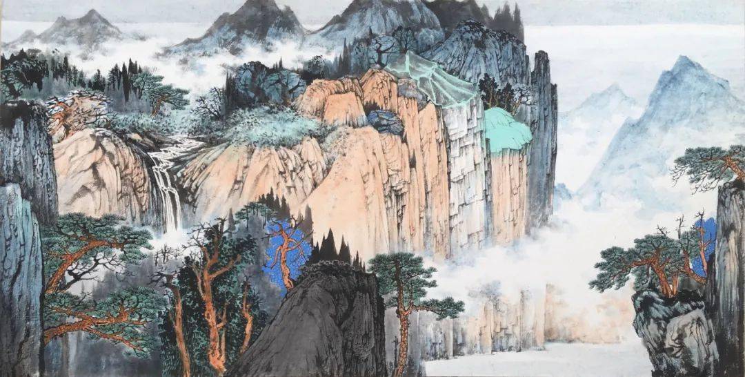 常潇山水画作品图片