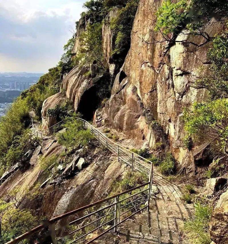 是園山風景區主峰鵝公髻深圳十峰-梅沙尖也在不遠處登頂打鼓嶺,一覽眾