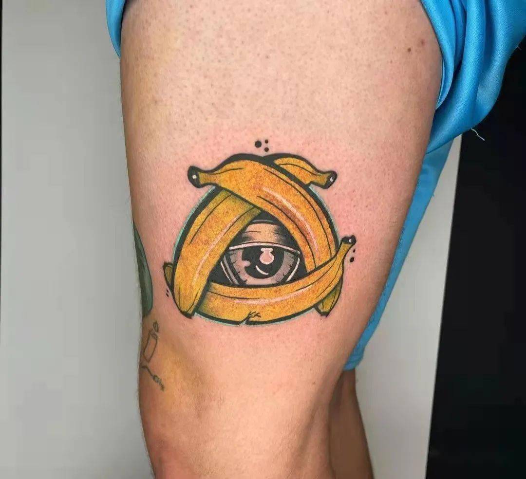 香气四溢的香蕉纹身