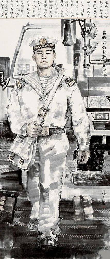 张禾的绘画常以下层人物为主题,他们的生活场景是通过蕴藉厚重的墨色