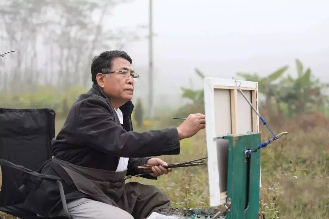 中国油画院院长杨飞云油画风景写生作品