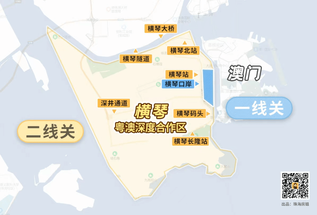 横琴岛划归澳门地图图片