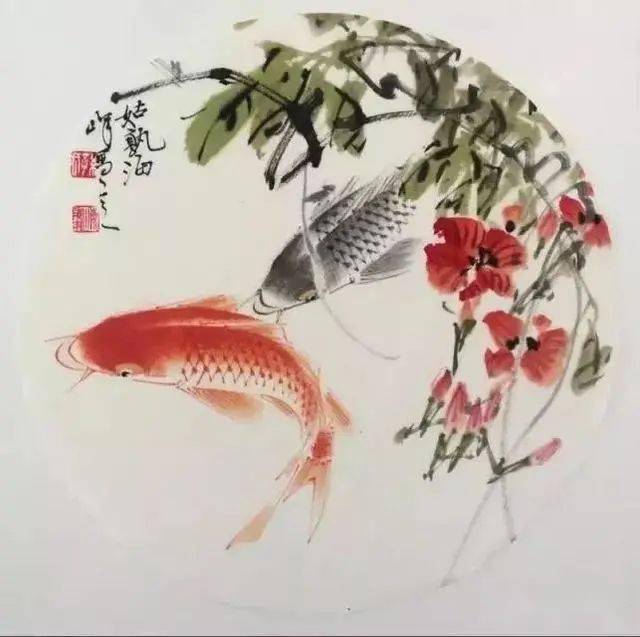 鱼的写意小品画荟萃