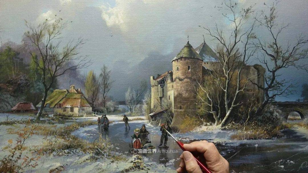 白俄罗斯画家维克多的风景油画让人赞叹不已无尽透彻的光独特的森林与