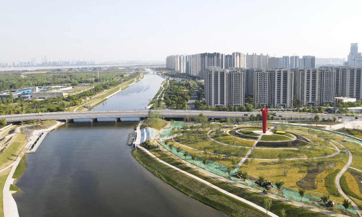 呈现十里烟波细雨轻美景南京七里河旧貌换新颜