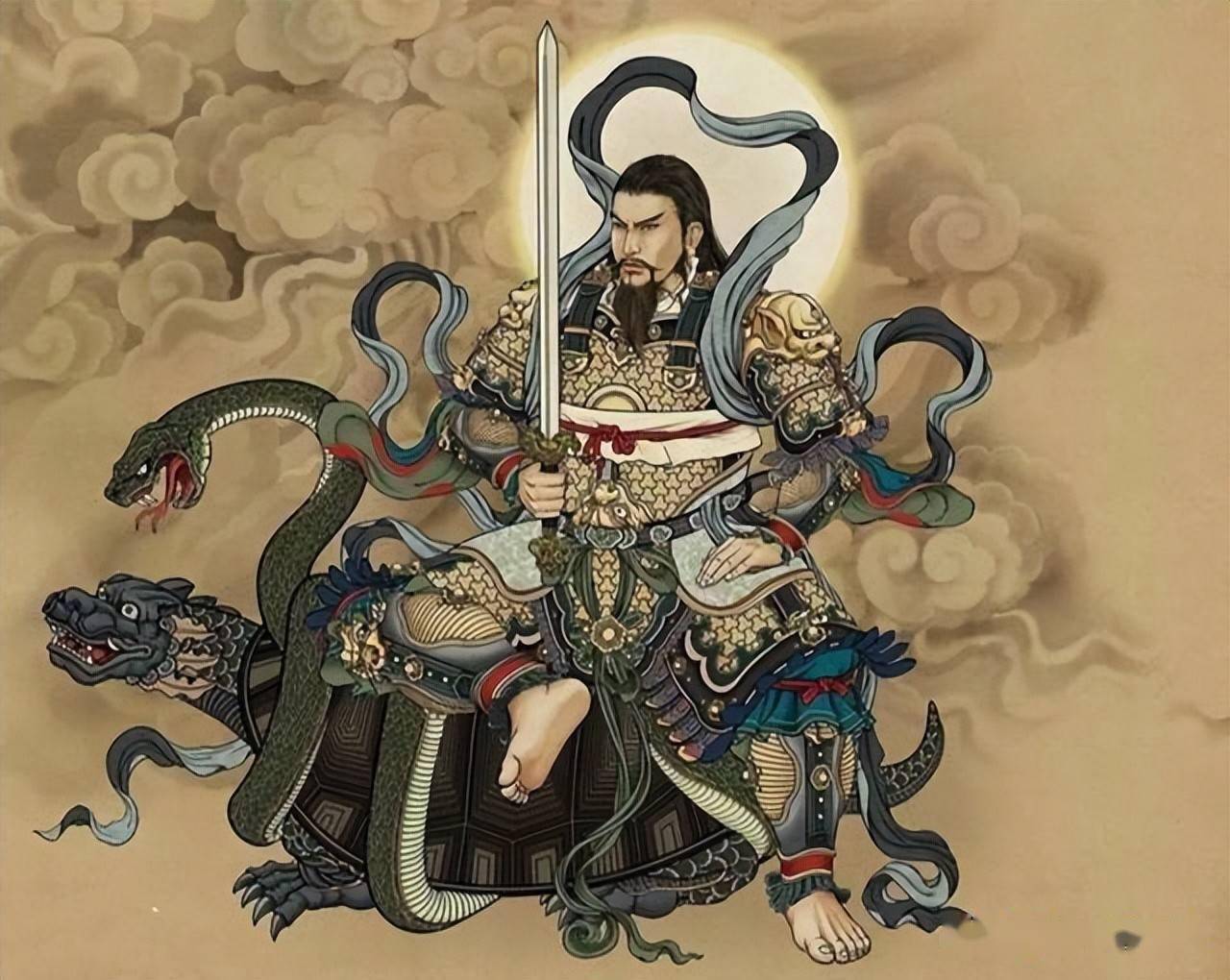 九天荡魔祖师,也叫真武大帝,在民间传说中,他也是盘古的儿子.