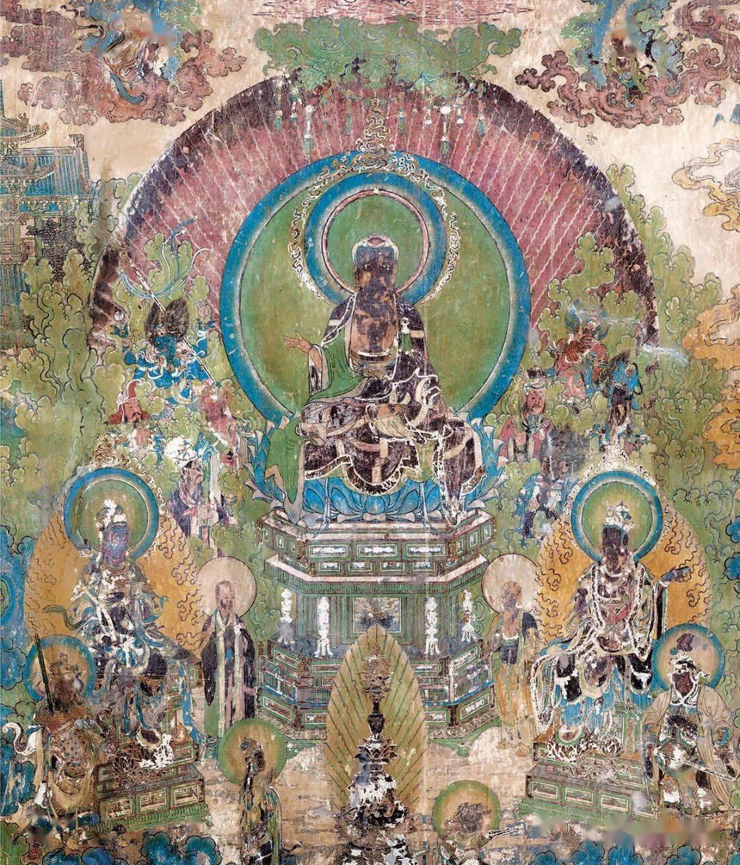 中国壁画墙上的博物馆