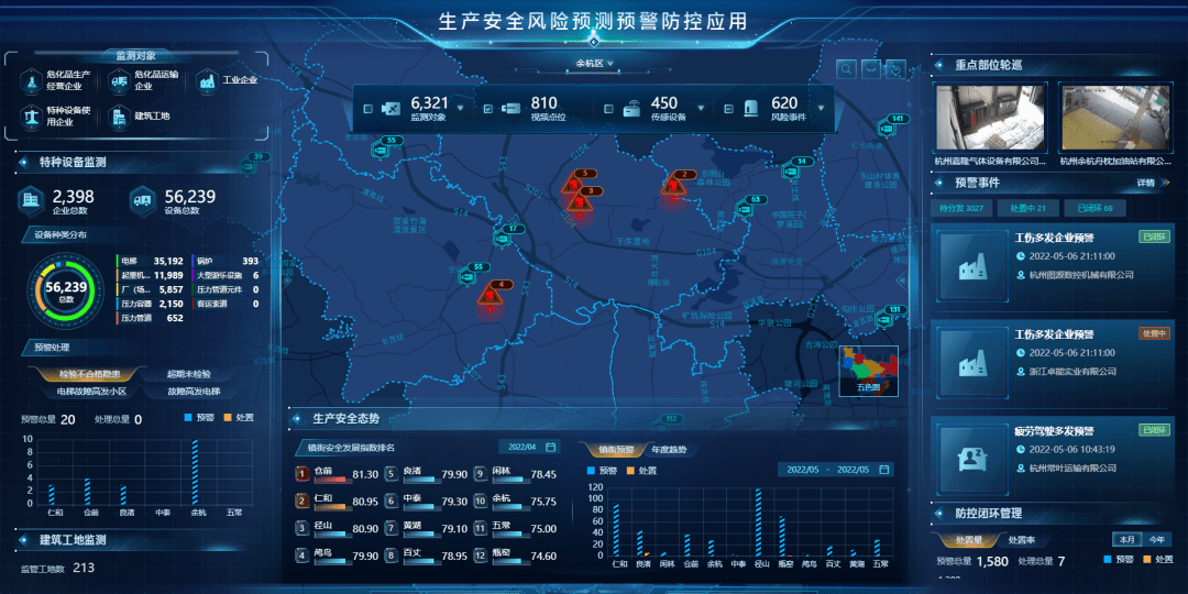 浙里平安助力余杭牵住生产安全风险防控"牛鼻子"_预警_企业_隐患