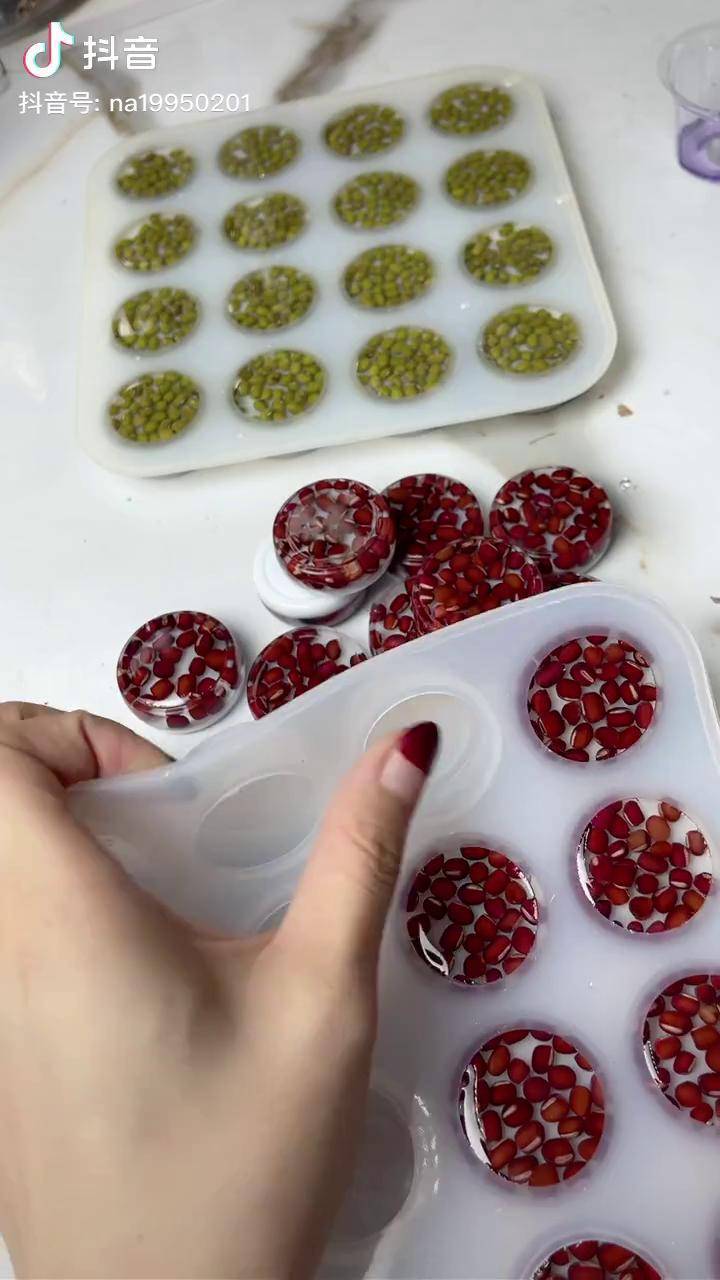 红豆绿豆象棋脱模红豆相思绿豆是啥意思滴胶手工制作象棋