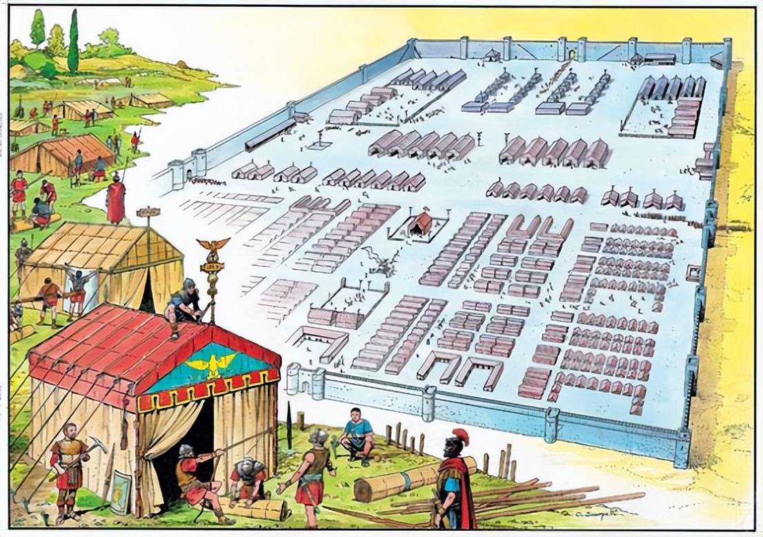 他们的营地大体上分为木质和石制这两大类,前者多为行军途中的露水之