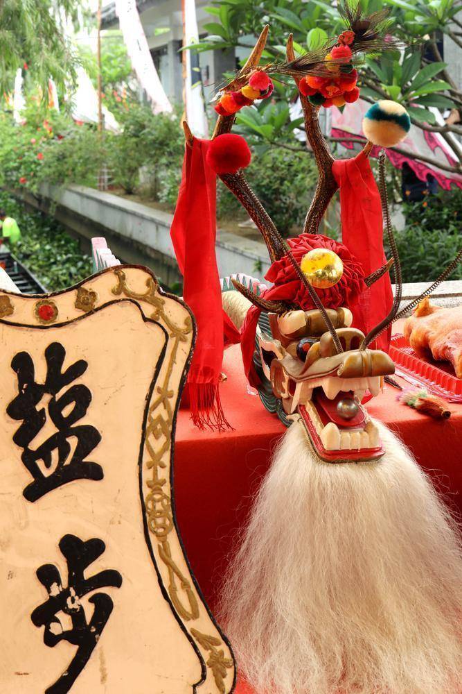 中英双语中国现存最古老的龙舟盐步老龙出水