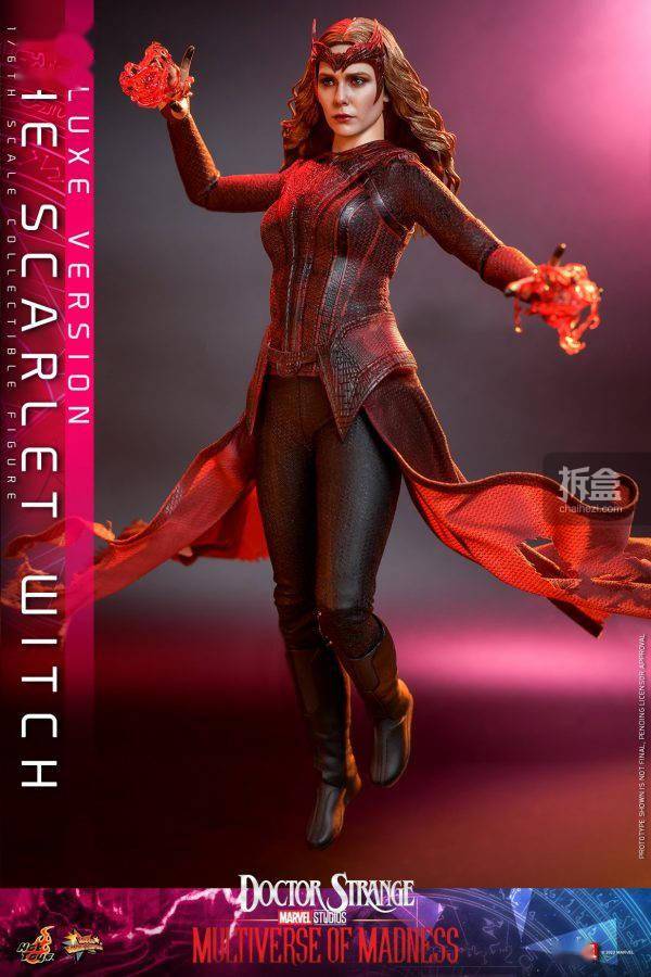 hottoys漫威宇宙奇异博士2绯红女巫旺达16可动人偶
