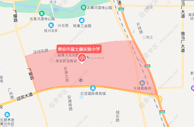 淮安市廣州路小學學校地址:江蘇省淮安市清江浦區富士康路32號施教區