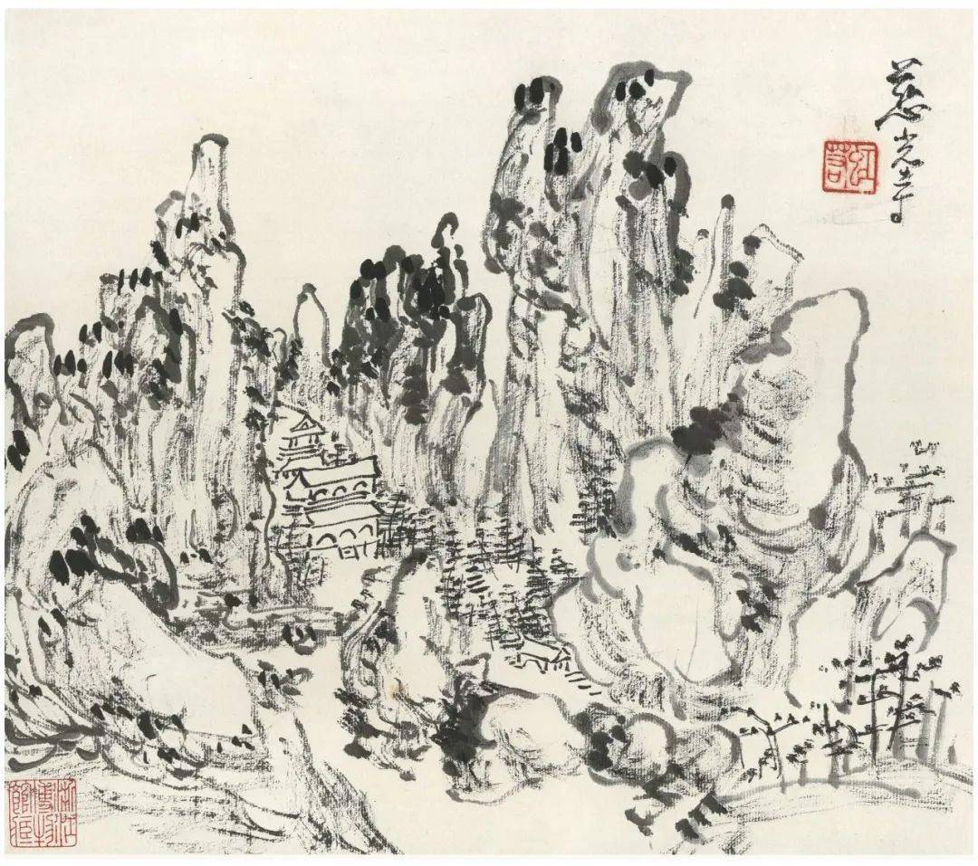 国画大师黄宾虹的山水画作品欣赏