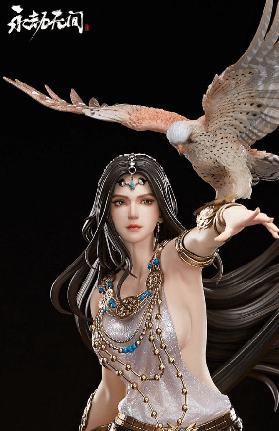 妩媚绝美永劫无间推出迦南金羽圣鹰14雕像